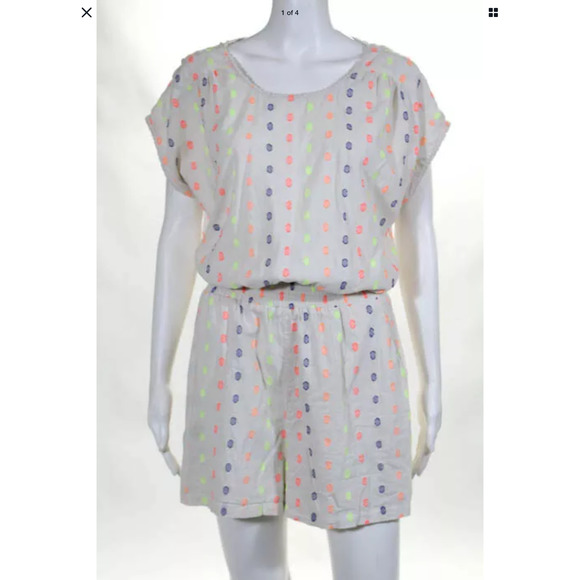 Corley Multicolored Playsuit Cut Out Scoop - Picture 3 of 4